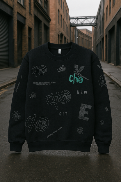 Buzo En Algodón De Rib Estampado